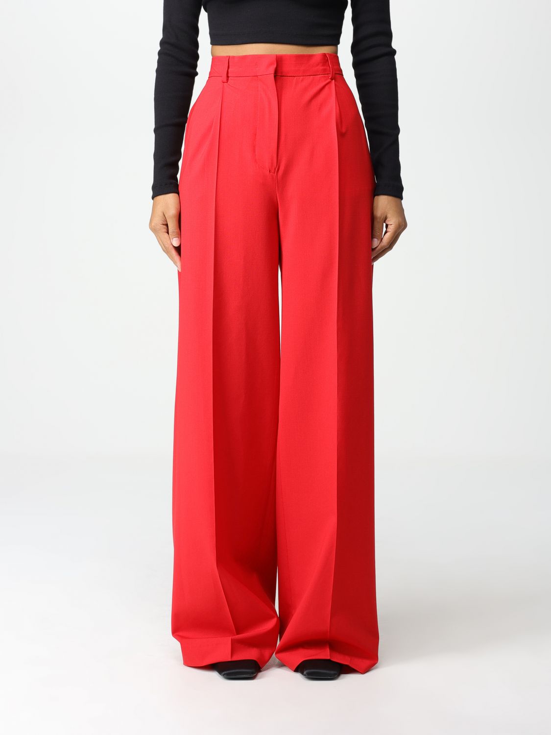 Msgm Trousers MSGM Woman colour Red