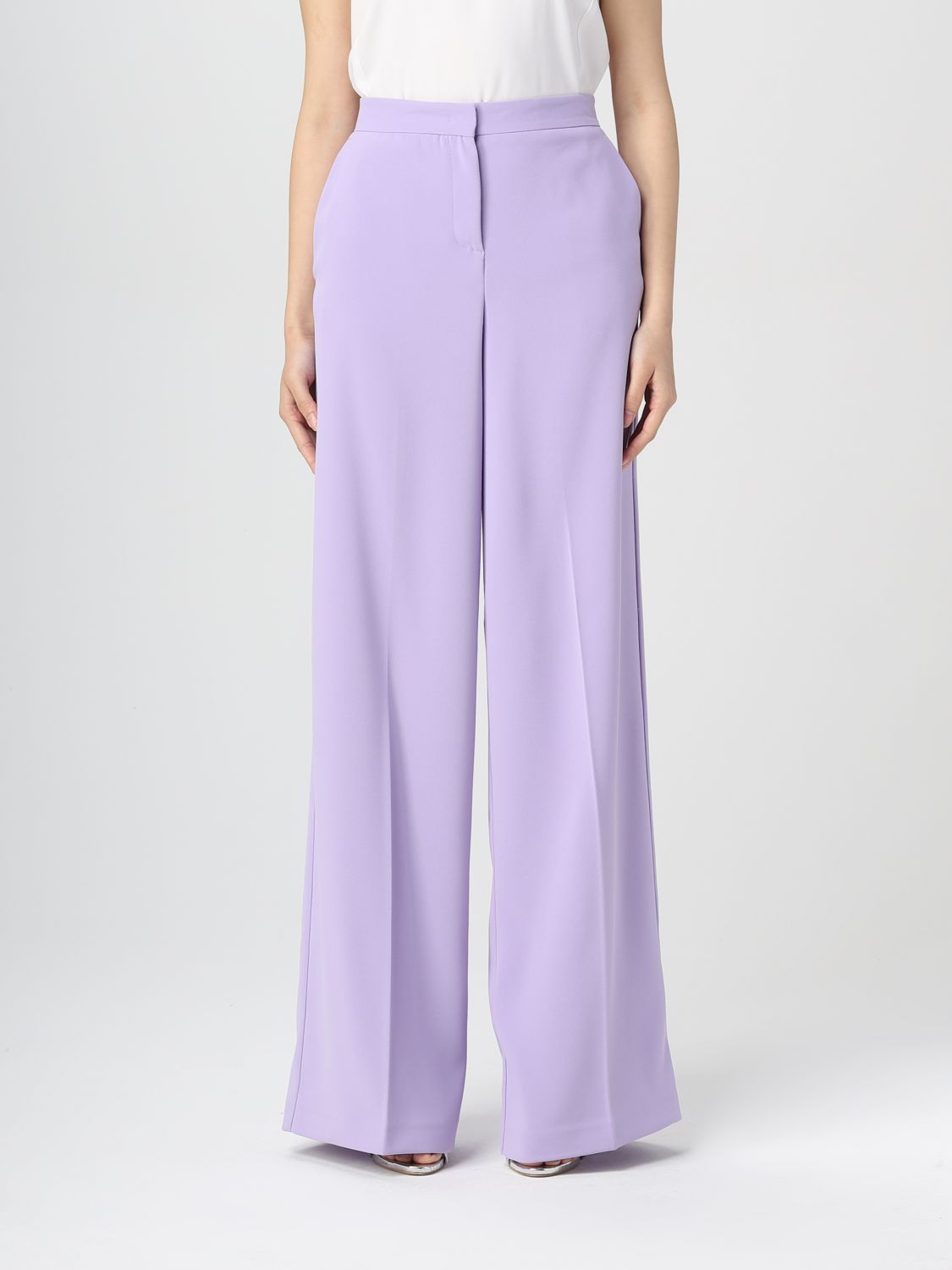 Pinko Trousers PINKO Woman colour Violet