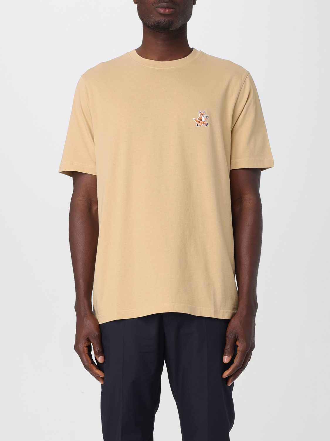 Maison Kitsuné T-Shirt MAISON KITSUNÉ Men colour Beige