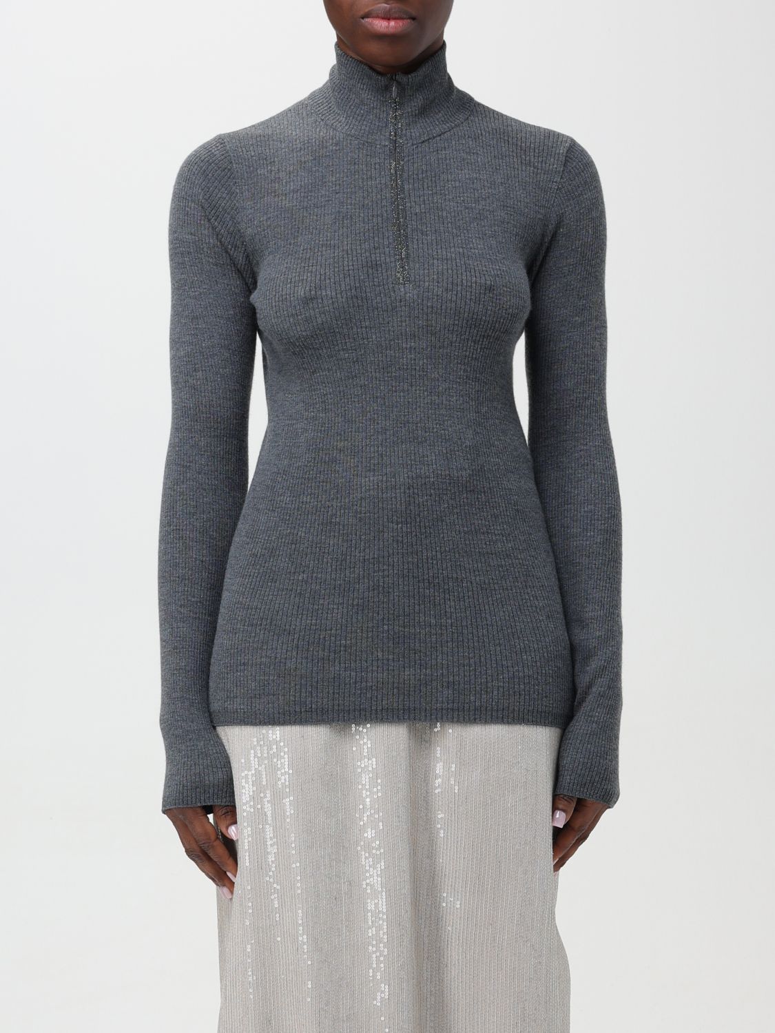 Brunello Cucinelli Jumper BRUNELLO CUCINELLI Woman colour Grey