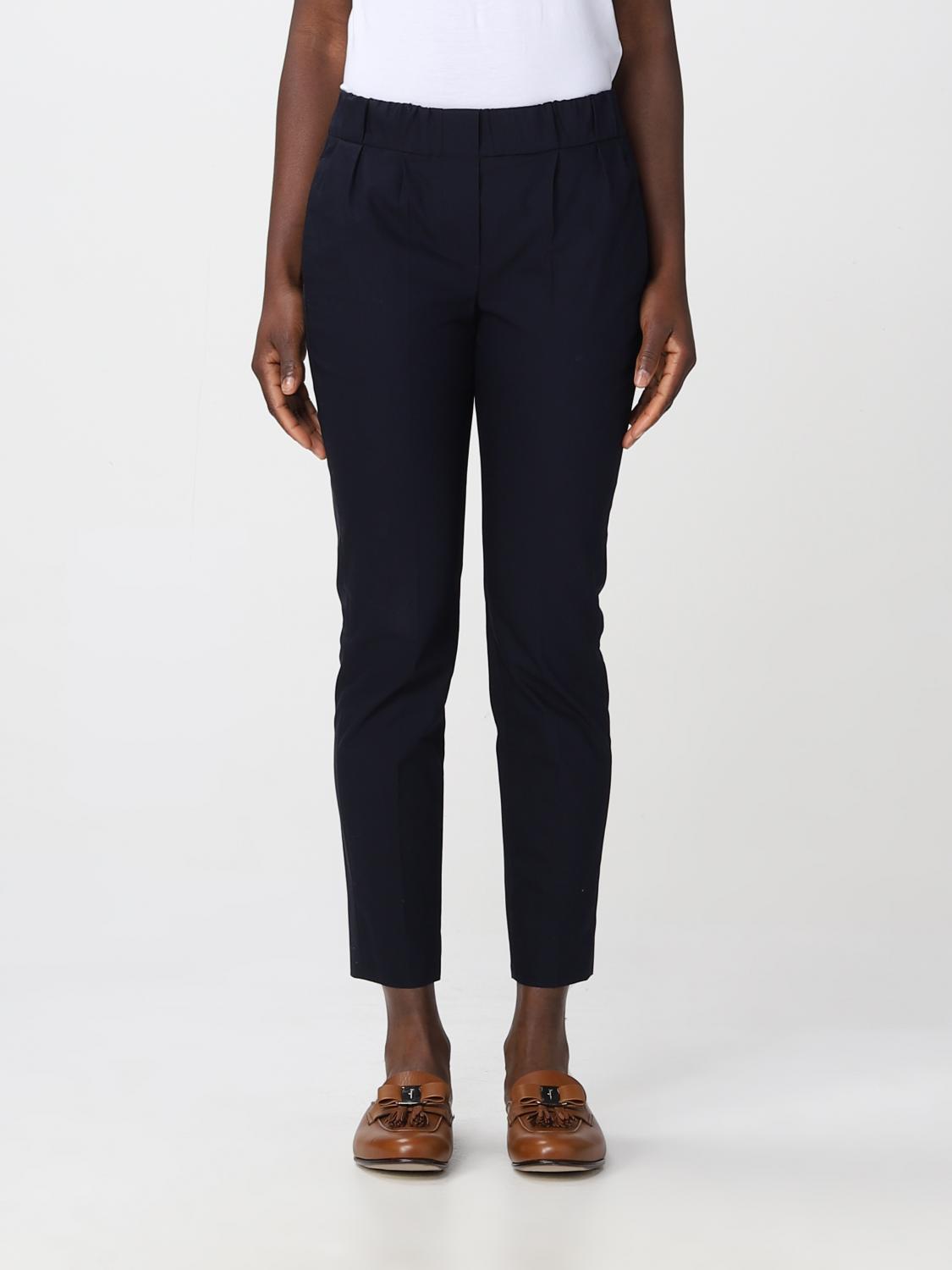 Brunello Cucinelli Trousers BRUNELLO CUCINELLI Woman colour Blue