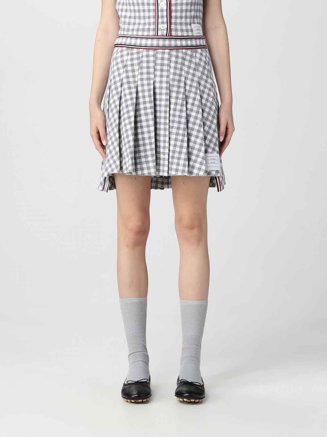 Thom Browne Skirt THOM BROWNE Woman colour Grey