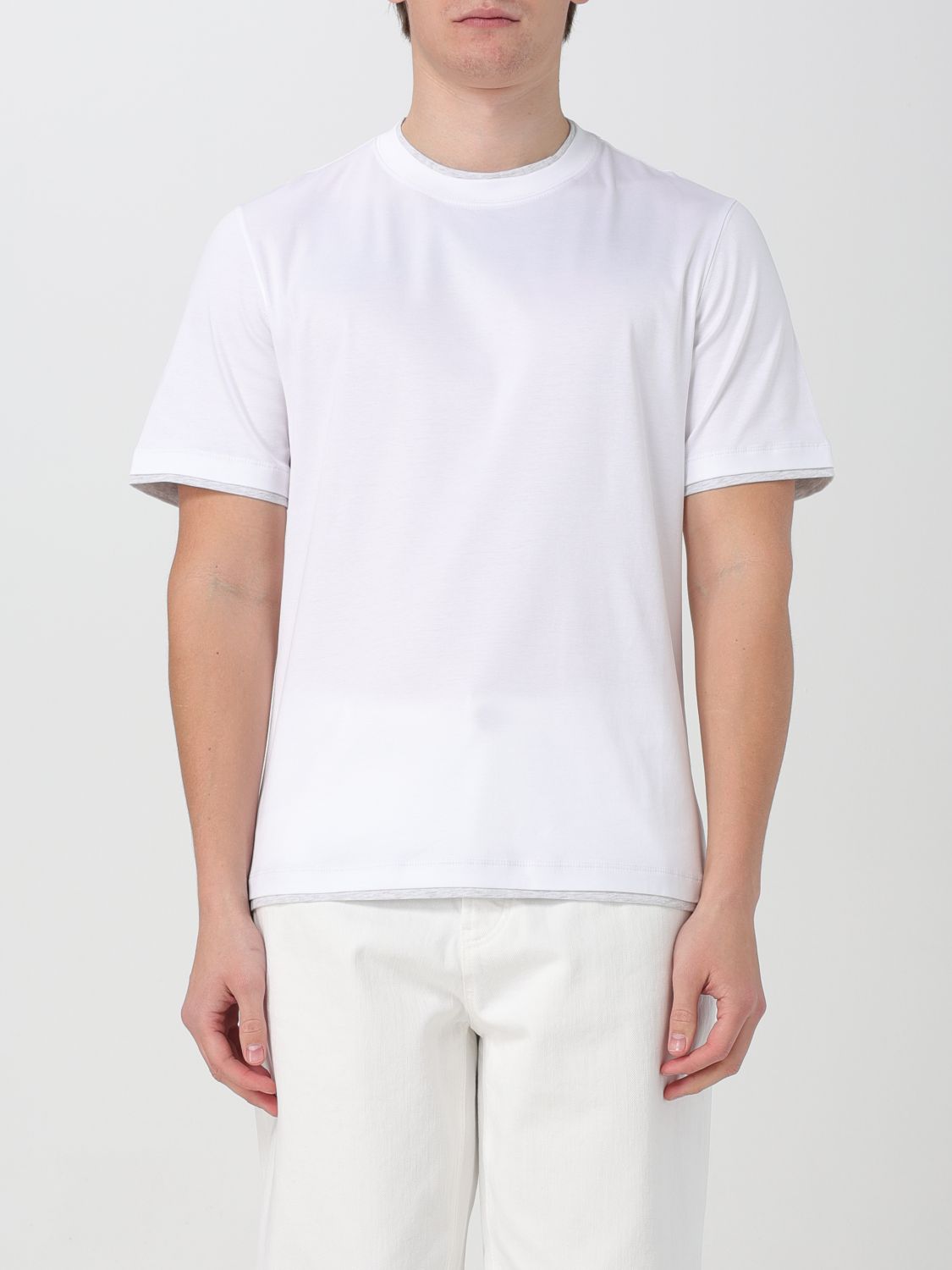 Brunello Cucinelli T-Shirt BRUNELLO CUCINELLI Men colour White 1