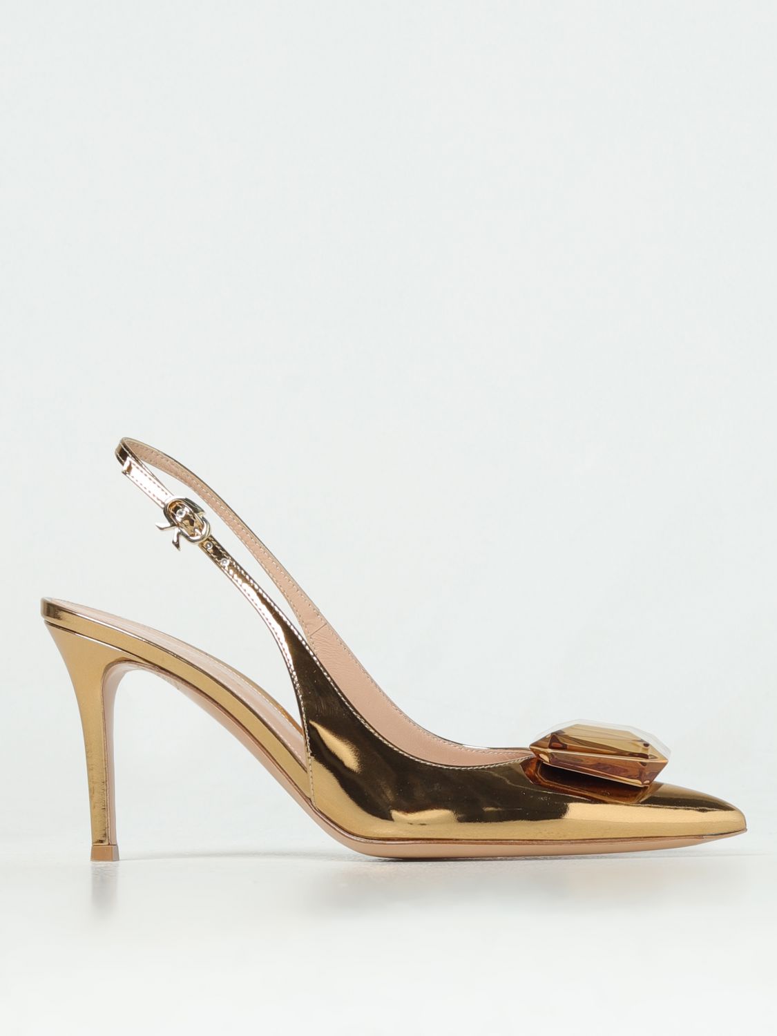 Gianvito Rossi High Heel Shoes GIANVITO ROSSI Woman colour Gold