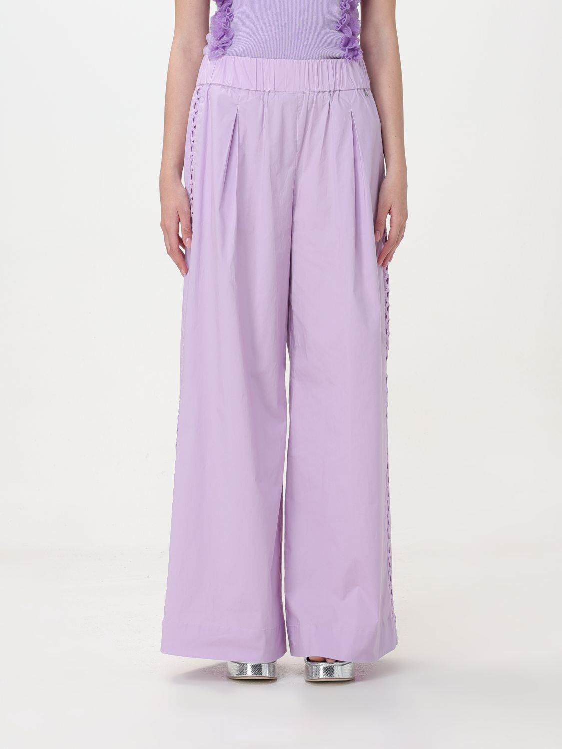 Actitude Twinset Pants ACTITUDE TWINSET Woman color Lavander