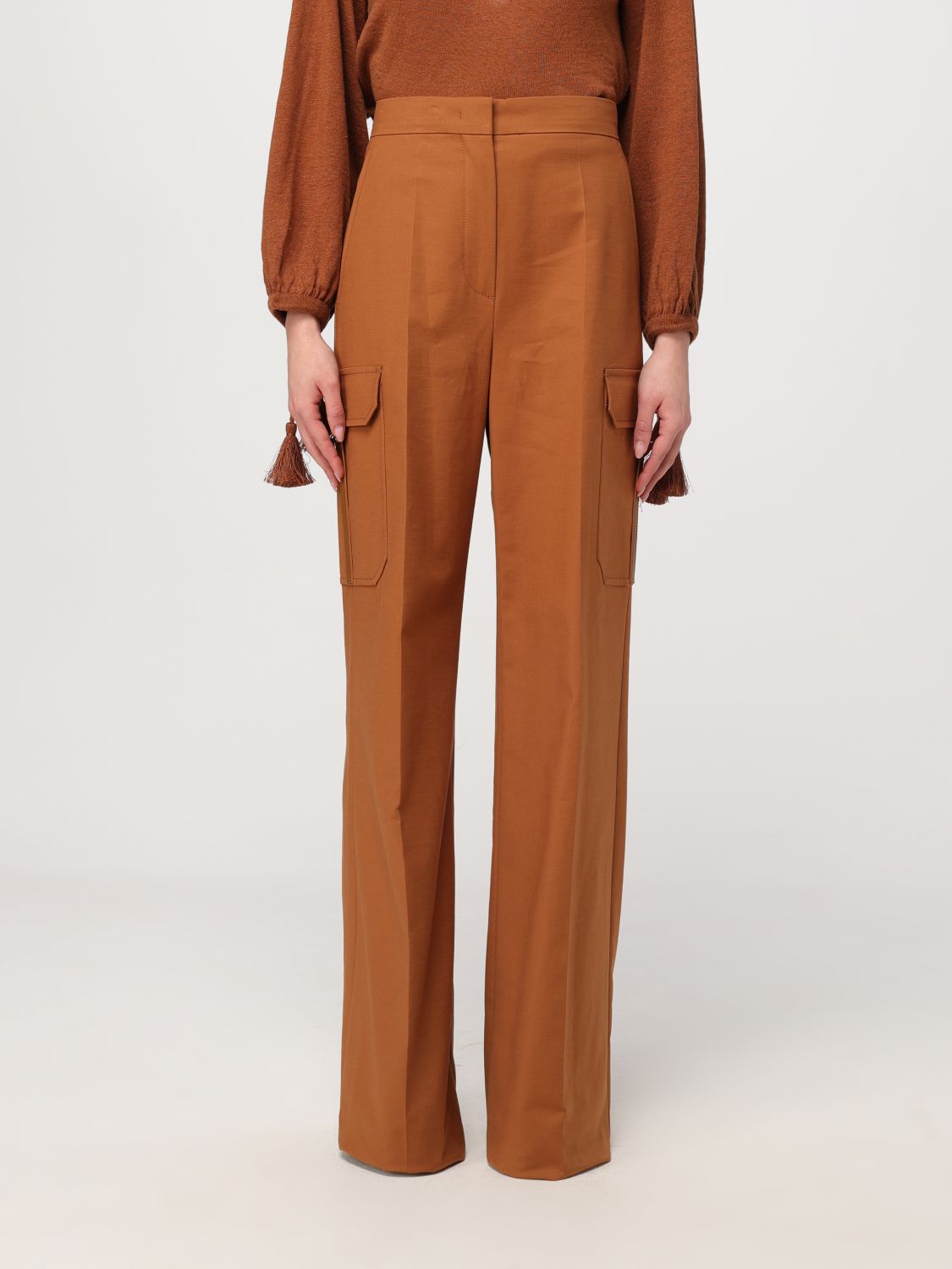 Max Mara Trousers MAX MARA Woman colour Brown