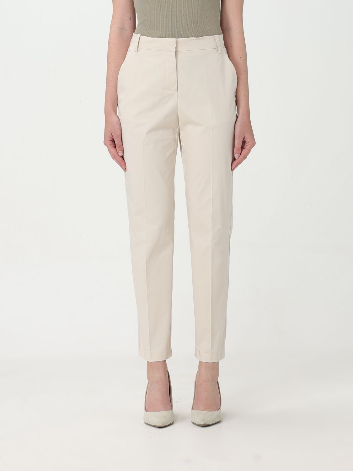 Pinko Trousers PINKO Woman colour Beige