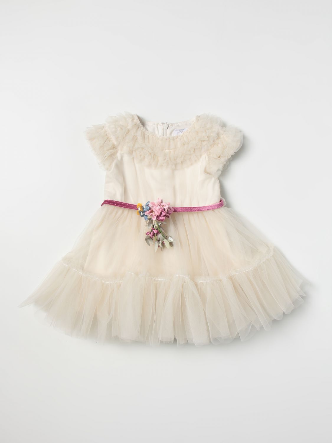 Monnalisa Dress MONNALISA Kids colour Ecru