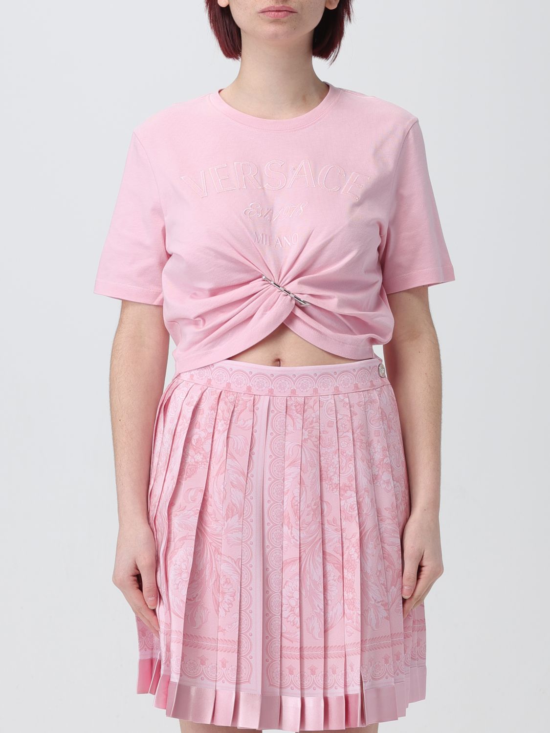 Versace T-Shirt VERSACE Woman colour Pink
