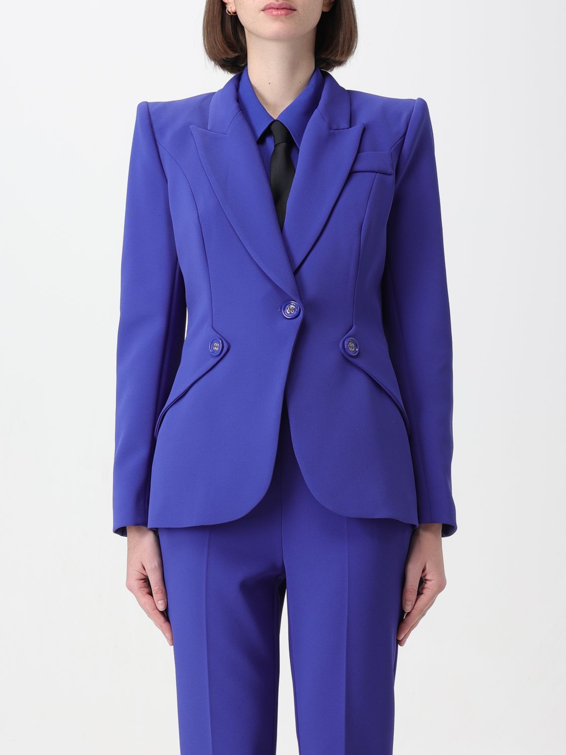 Elisabetta Franchi Blazer ELISABETTA FRANCHI Woman colour Blue