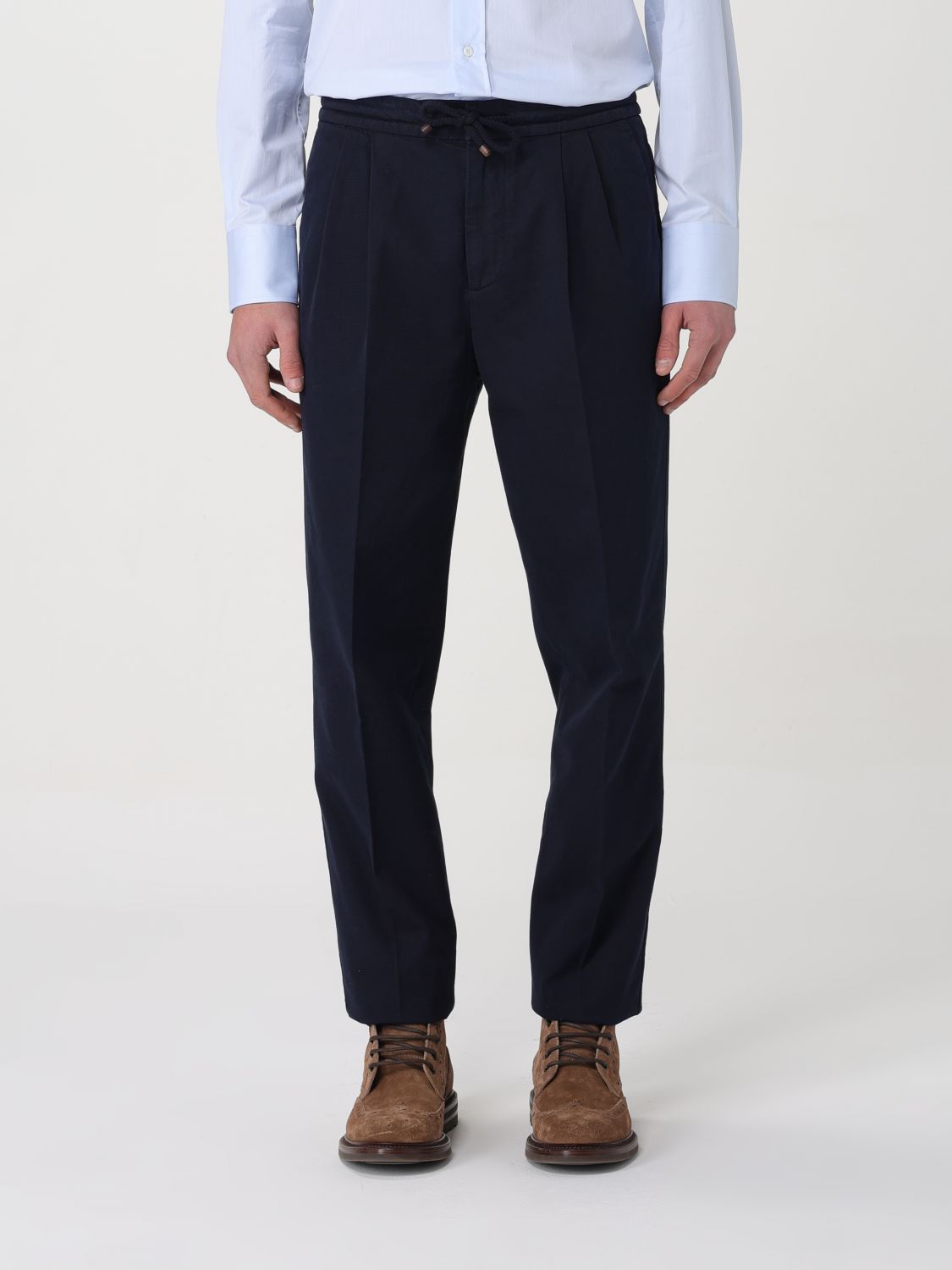 Brunello Cucinelli Trousers BRUNELLO CUCINELLI Men colour Blue