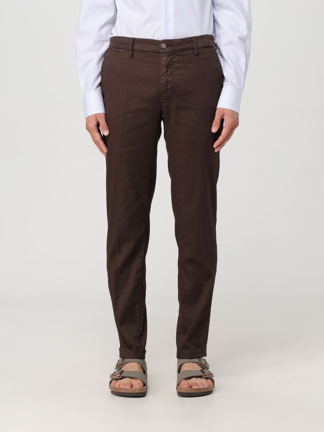 Re-Hash Pants RE-HASH Men color Brown