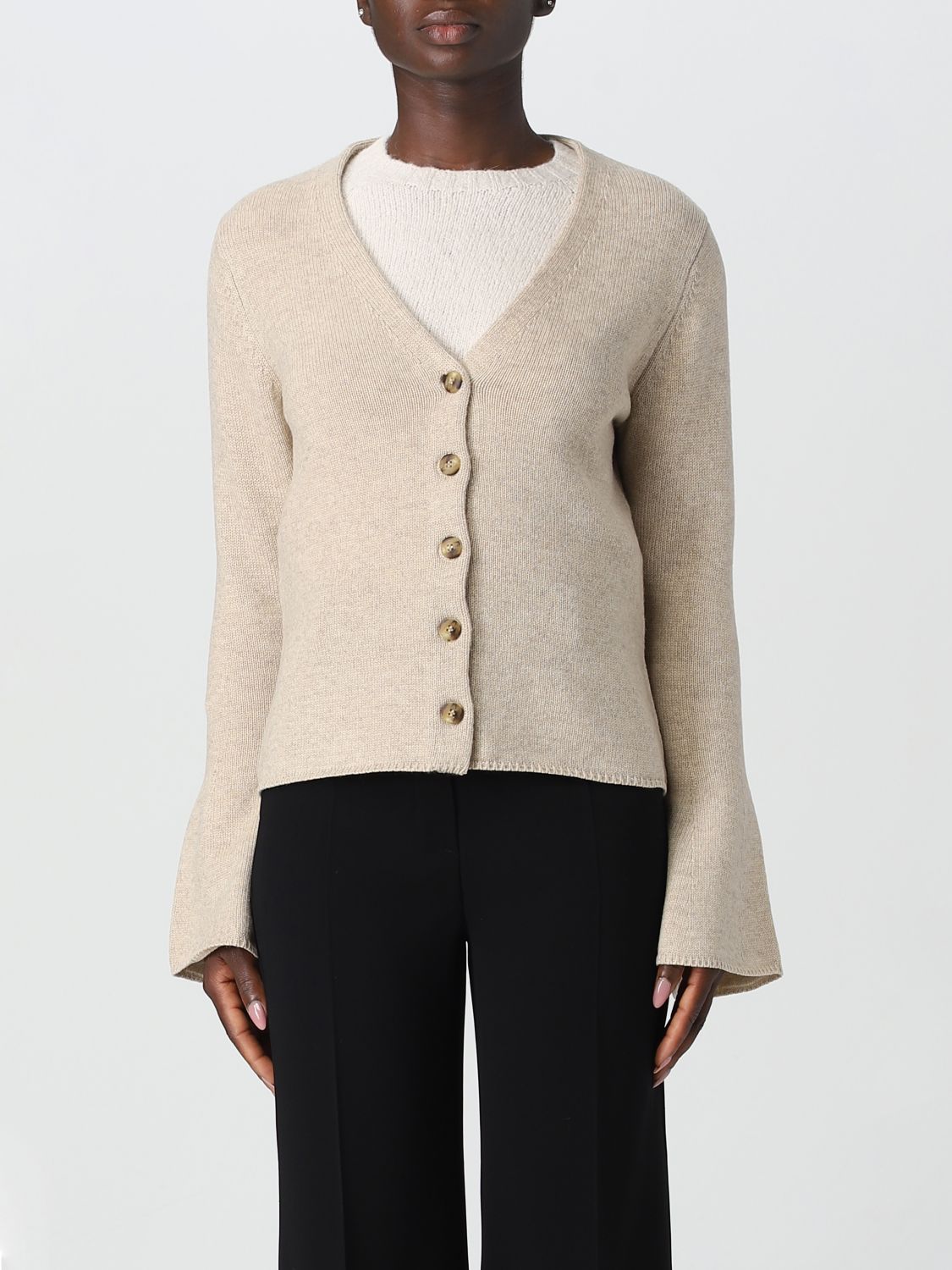 By Malene Birger Cardigan BY MALENE BIRGER Woman colour Beige