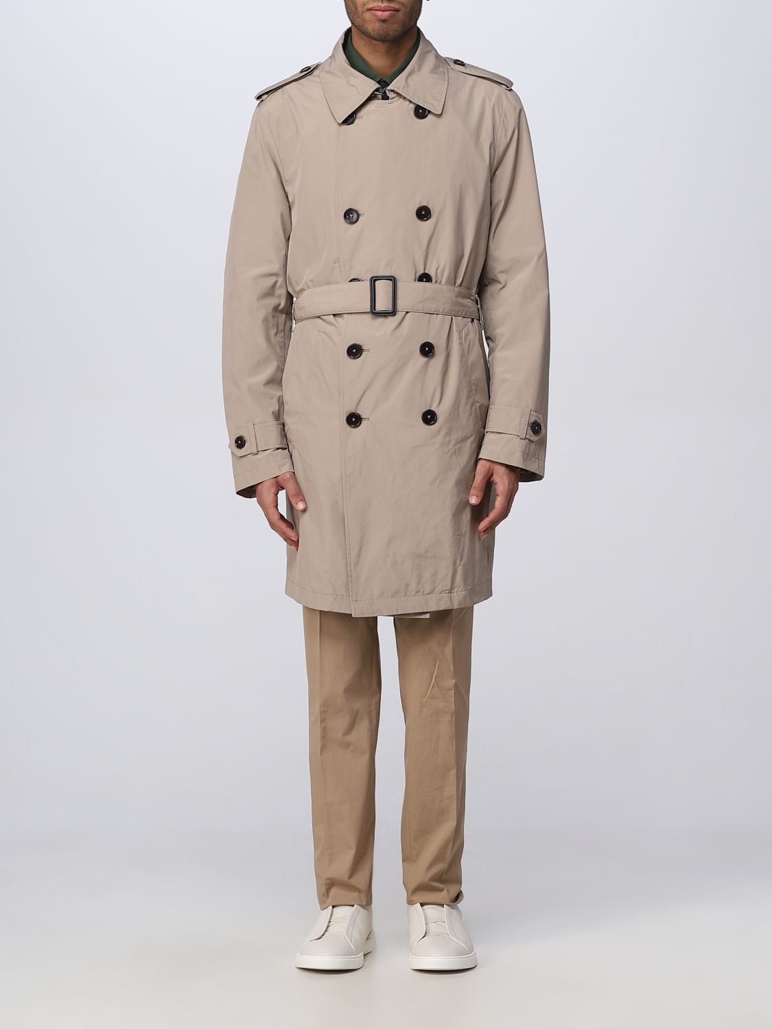 Fay Trench Coat FAY Men colour Camel