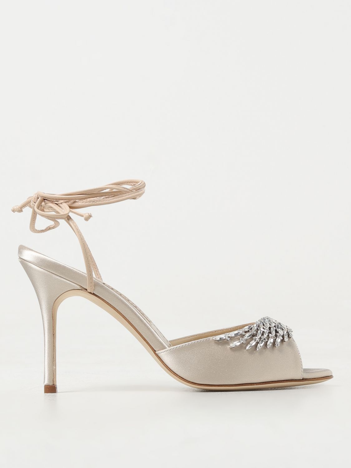 Manolo Blahnik Heeled Sandals MANOLO BLAHNIK Woman colour Beige