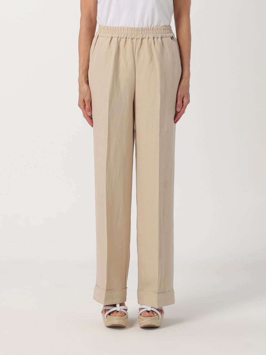 Liu Jo Trousers LIU JO Woman colour Sand