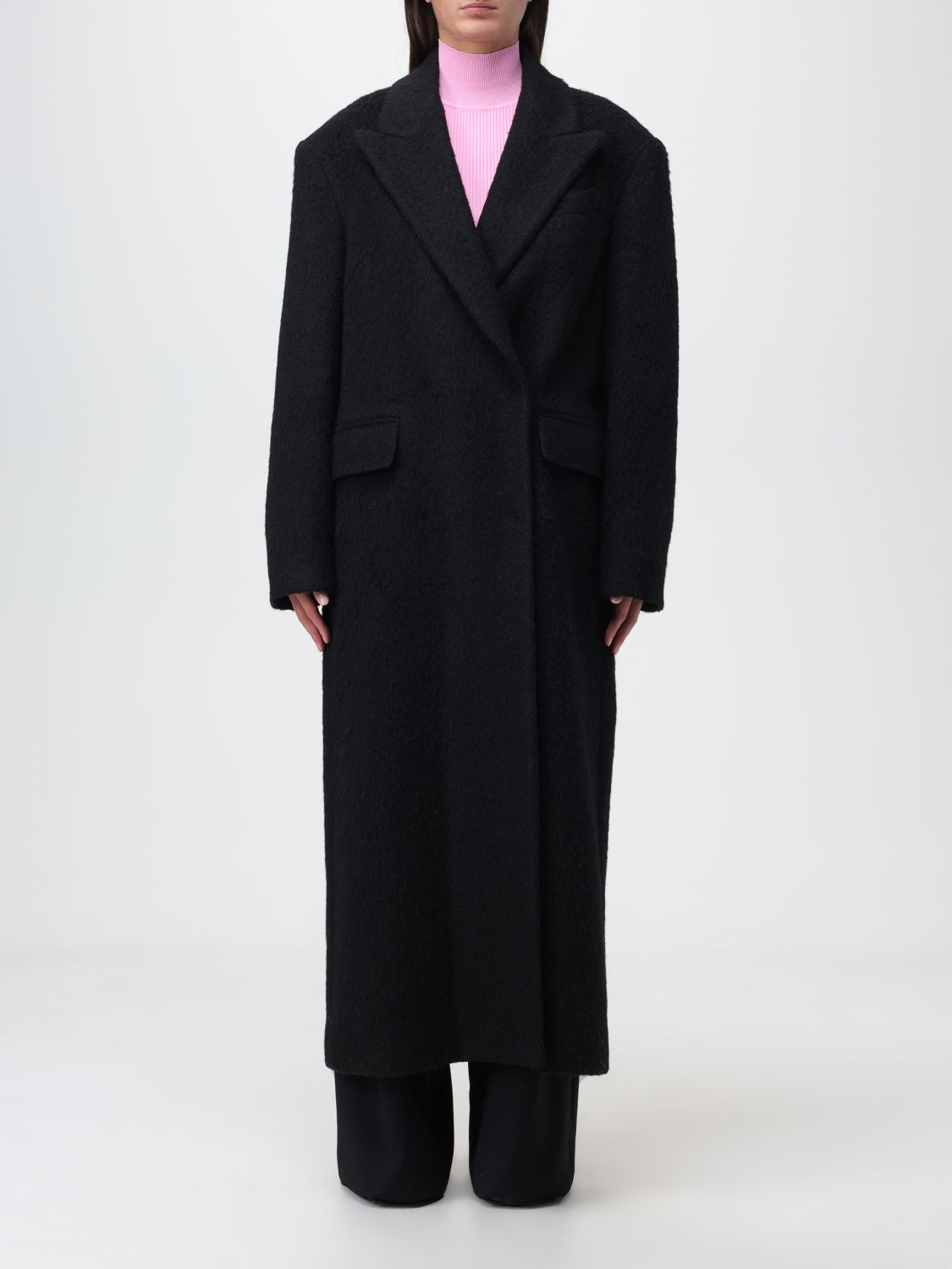 Msgm Coat MSGM Woman colour Black