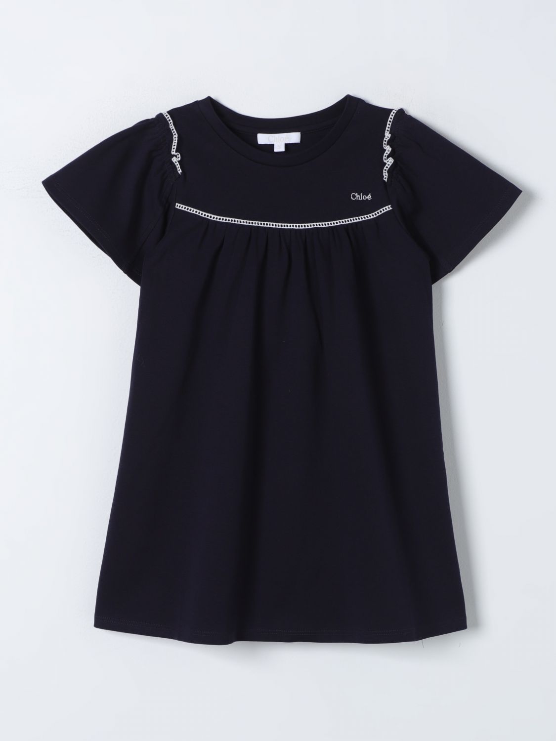 Chloé Dress CHLOÉ Kids colour Marine