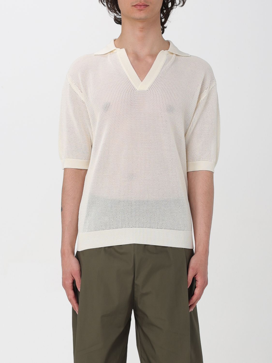 Laneus Sweater LANEUS Men color Milk