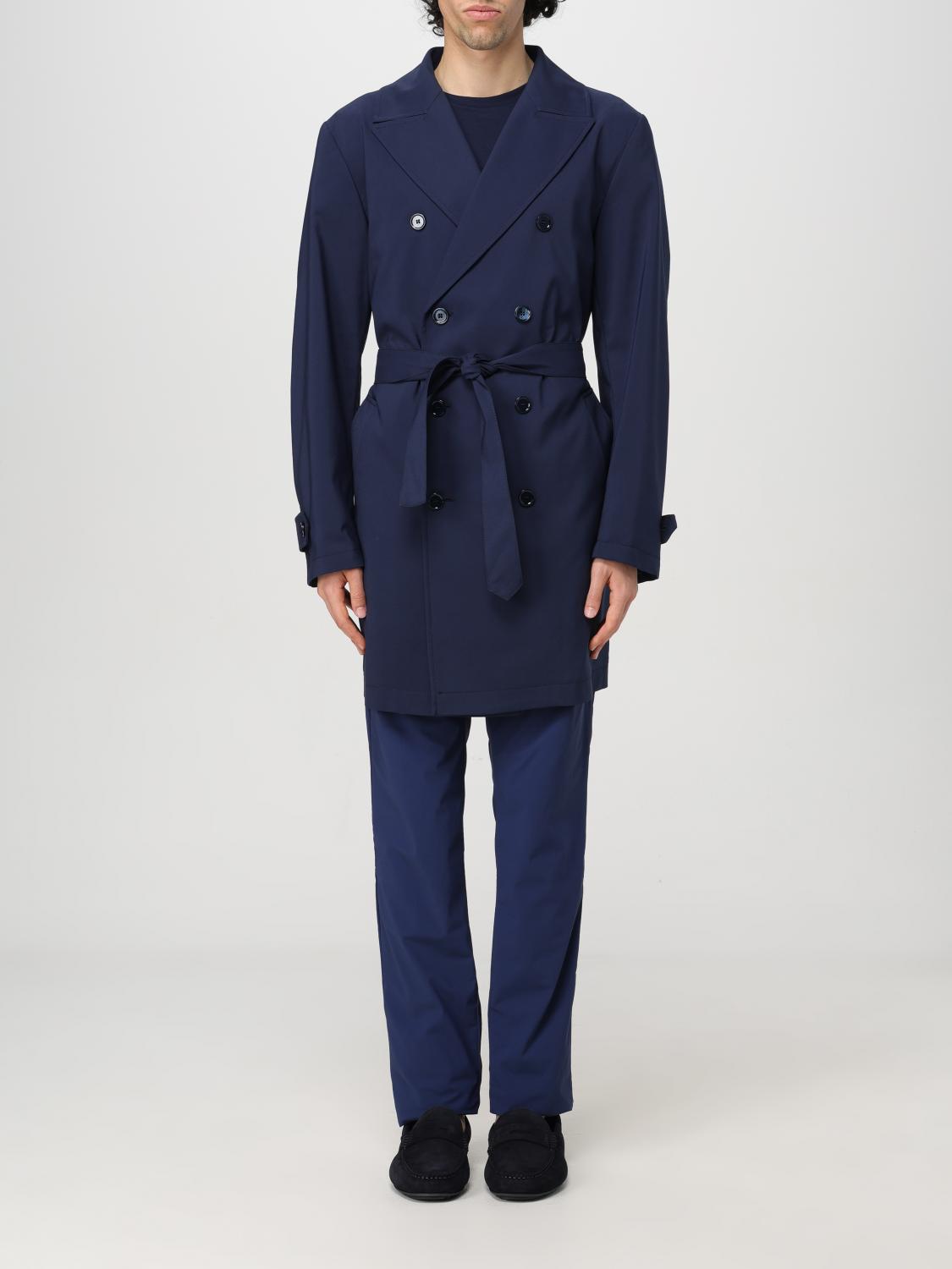 Daniele Alessandrini Trench Coat DANIELE ALESSANDRINI Men color Blue