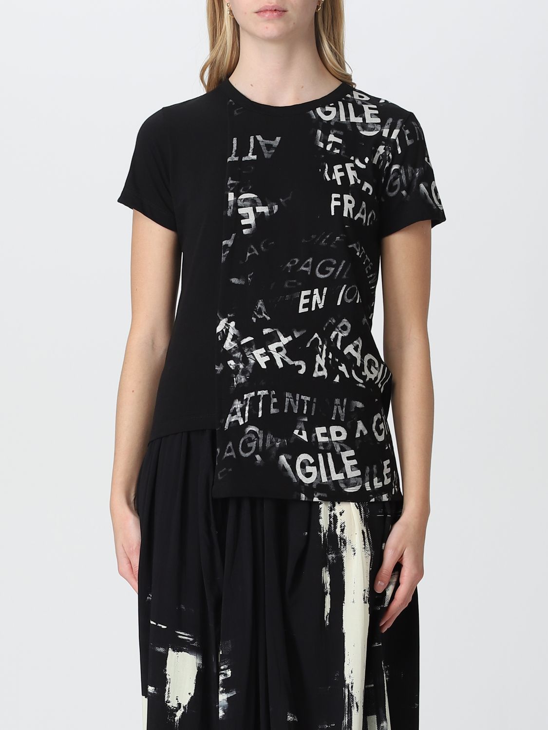 Yohji Yamamoto T-Shirt YOHJI YAMAMOTO Woman colour Black
