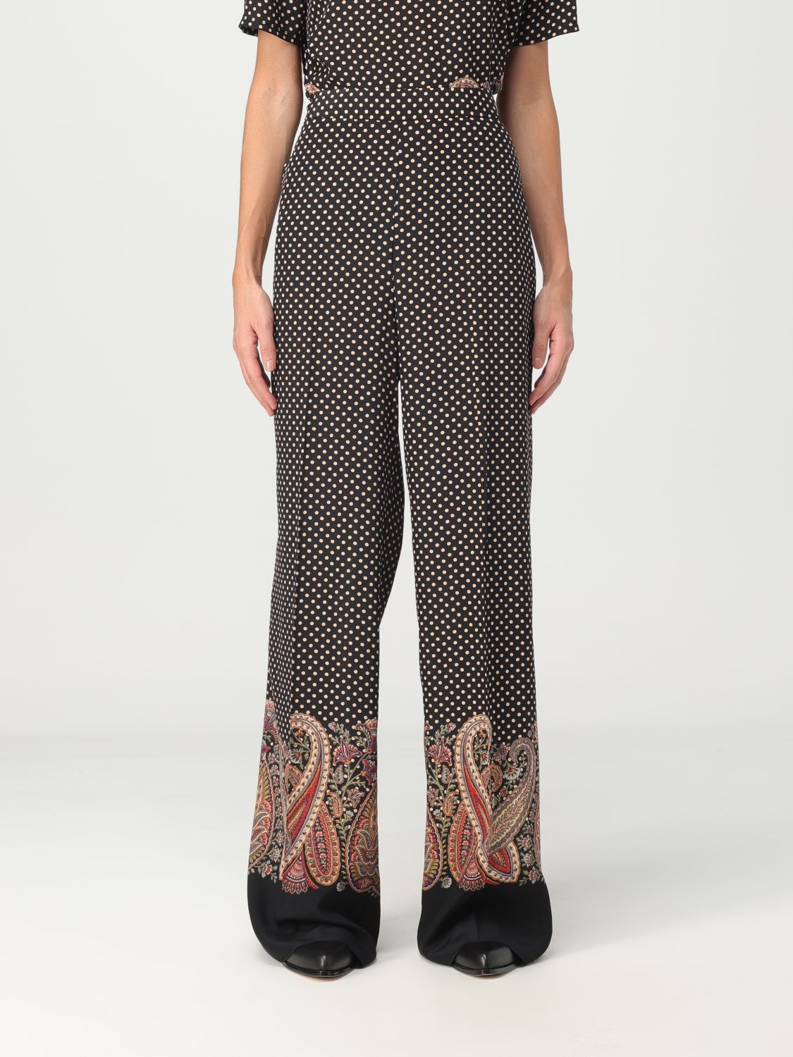 Etro Trousers ETRO Woman colour Black