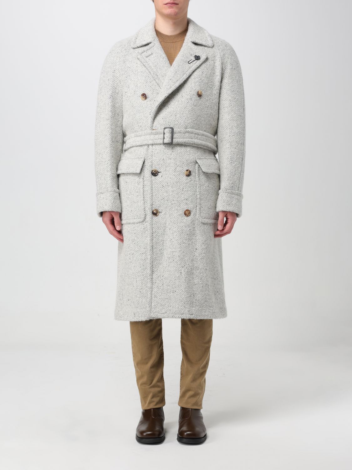 Lardini Coat LARDINI Men colour Grey