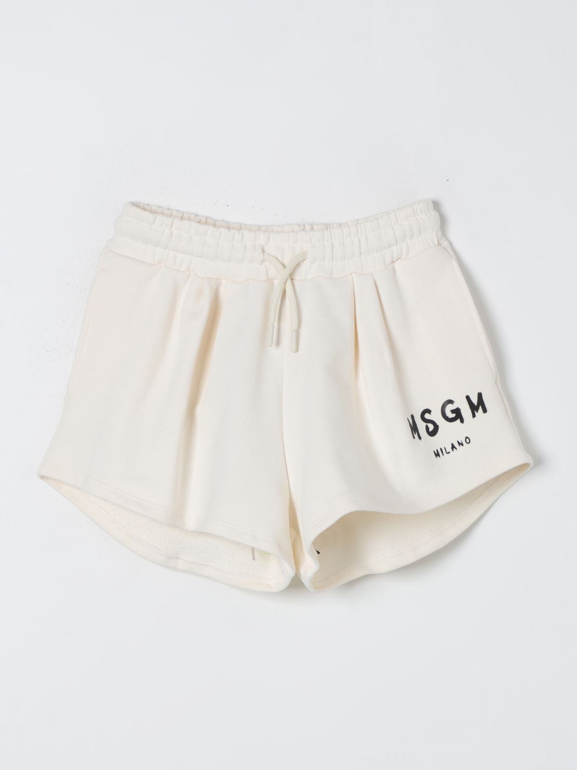 Msgm Kids Short MSGM KIDS Kids colour Cream