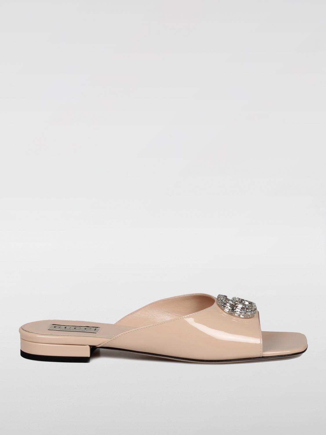 Gucci Flat Sandals GUCCI Woman color Nude