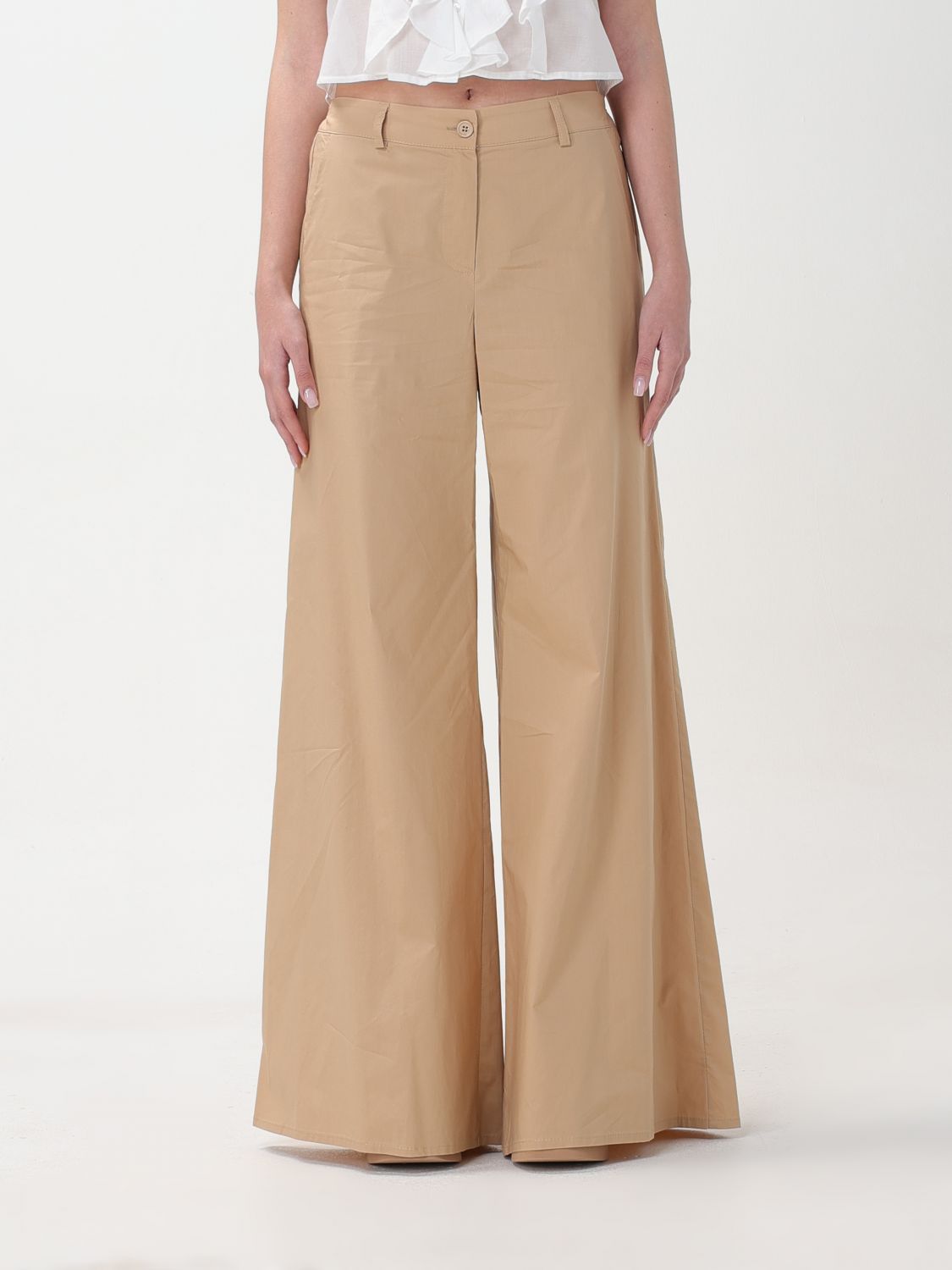 Kaos Trousers KAOS Woman colour Camel