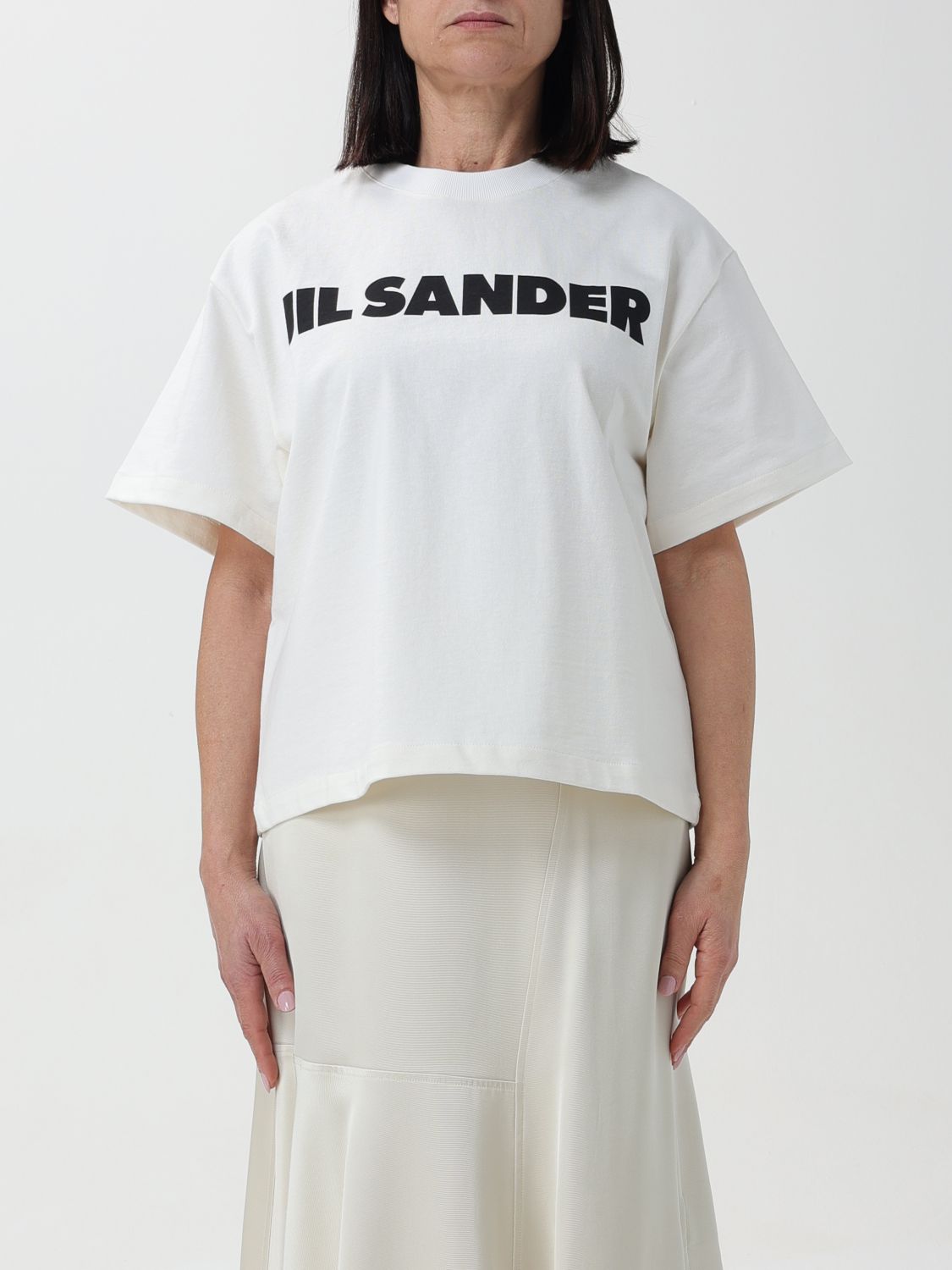 Jil Sander T-Shirt JIL SANDER Woman colour Yellow Cream