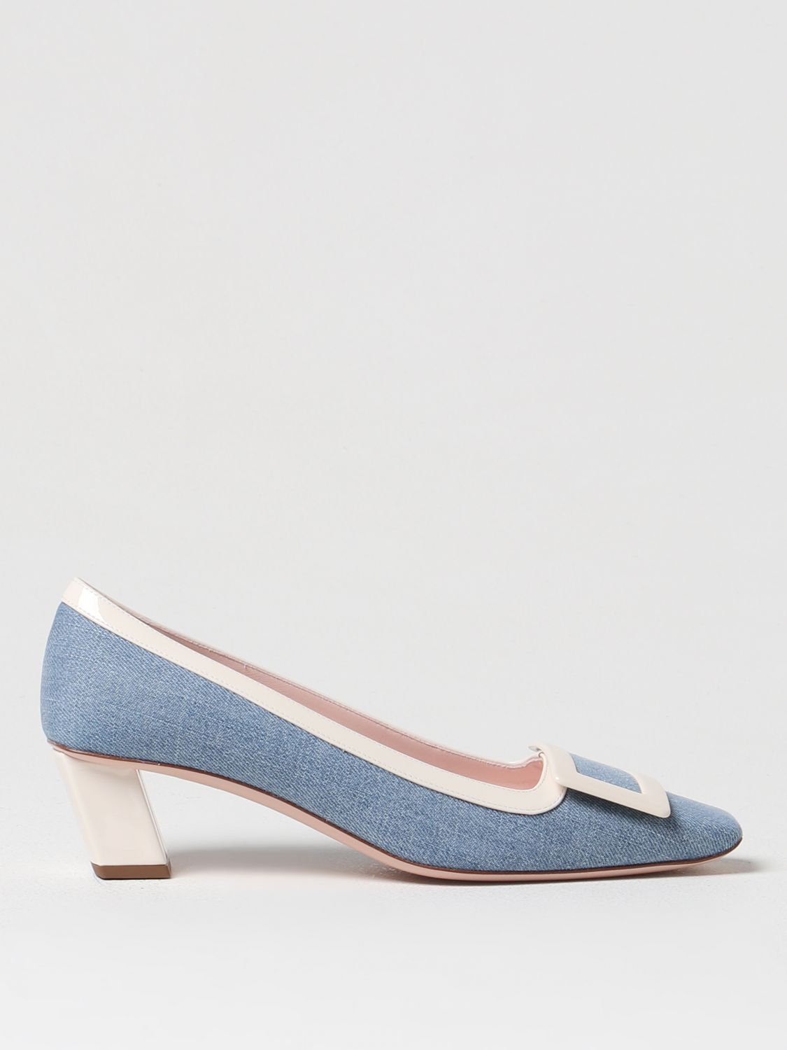 Roger Vivier Court Shoes ROGER VIVIER Woman colour Denim