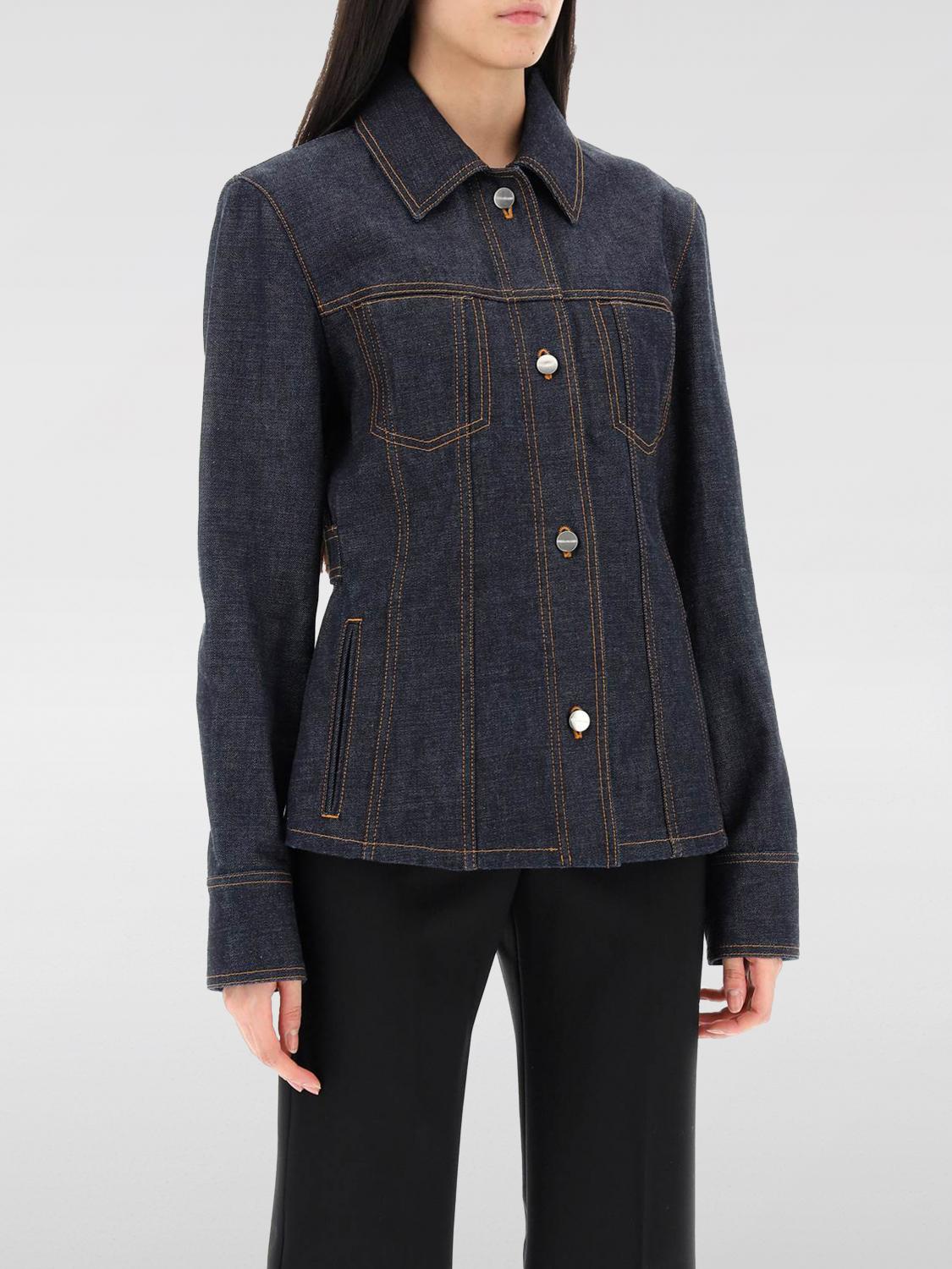 Ferragamo Blazer FERRAGAMO Woman color Denim