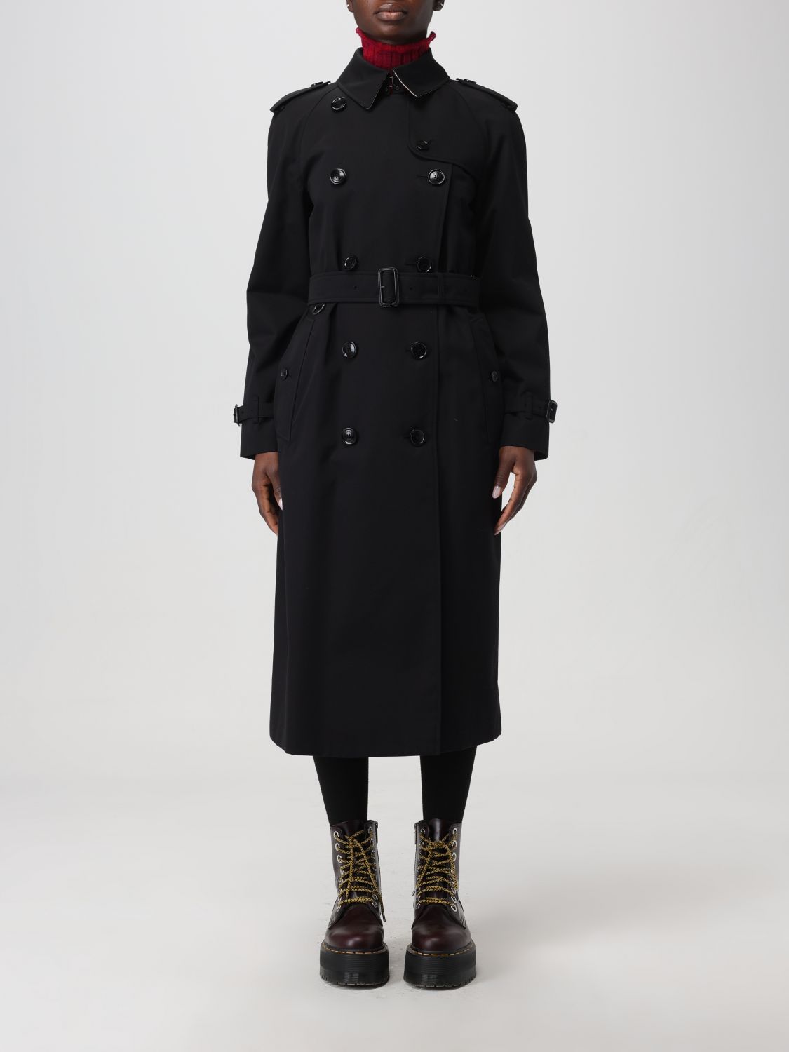 Burberry Trench Coat BURBERRY Woman colour Black