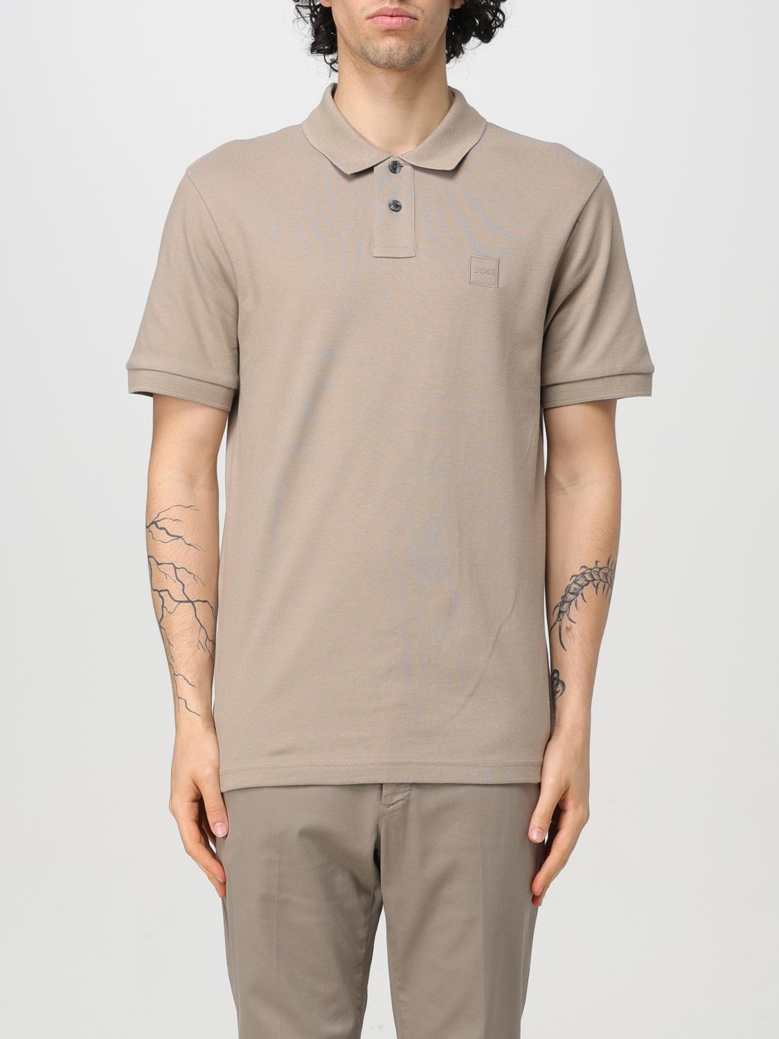 BOSS Polo Shirt BOSS Men color Brown