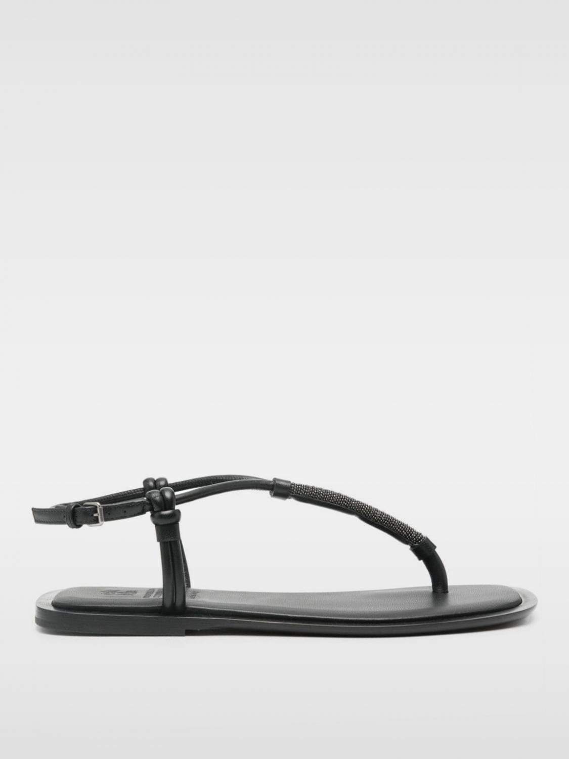 Brunello Cucinelli Flat Sandals BRUNELLO CUCINELLI Woman color Black