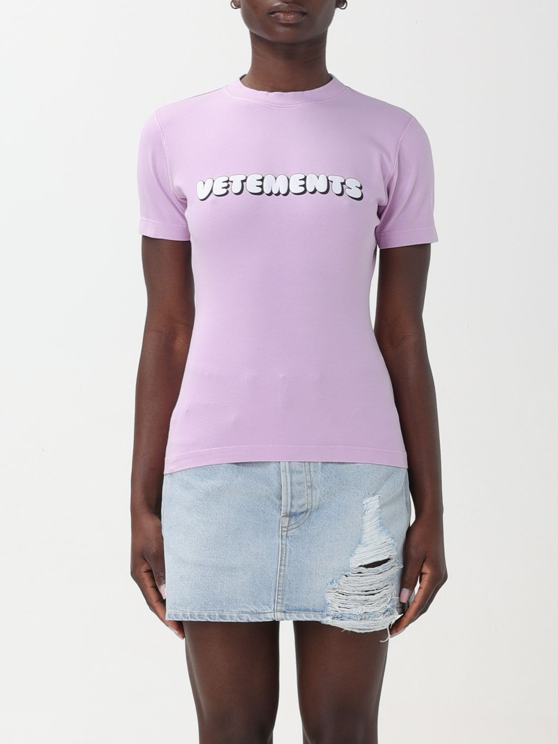 Vetements T-Shirt VETEMENTS Woman colour Pink