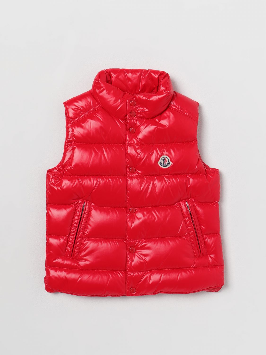 Moncler Waistcoat MONCLER Kids colour Red