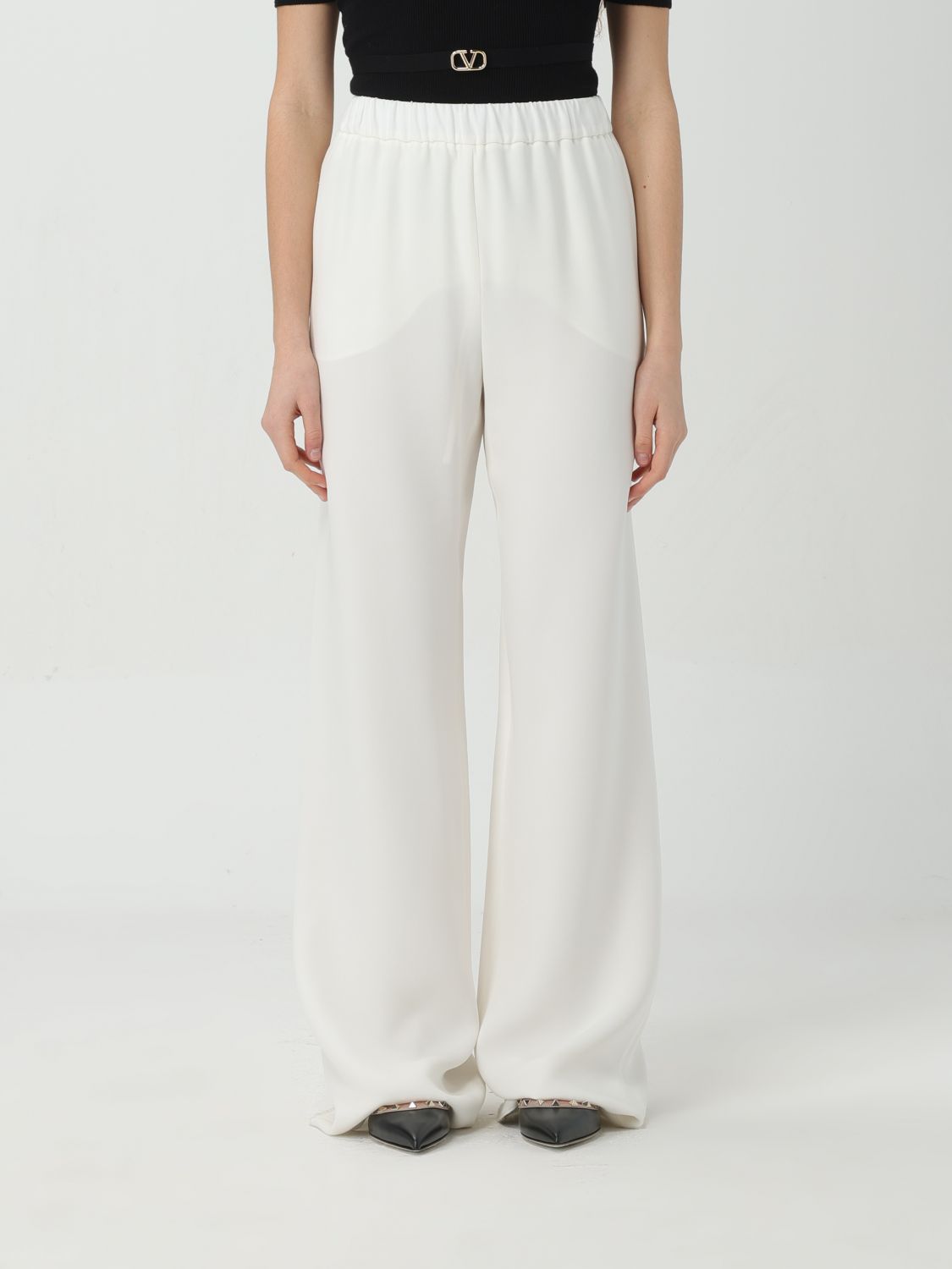 Valentino Trousers VALENTINO Woman colour Ivory