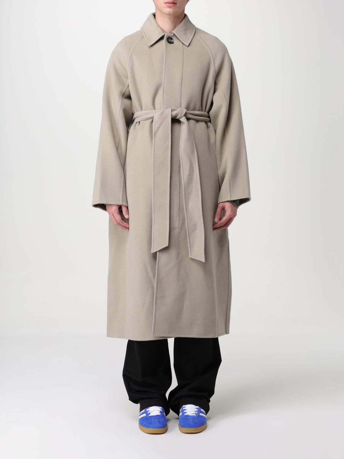 Ami Paris Coat AMI PARIS Men colour Beige