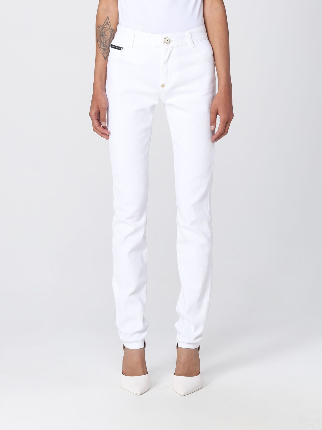 Philipp Plein Trousers PHILIPP PLEIN Woman colour White