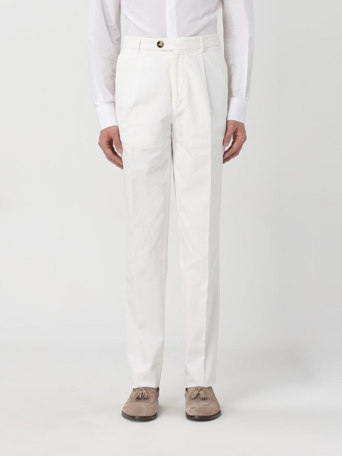 Brunello Cucinelli Trousers BRUNELLO CUCINELLI Men colour Yellow Cream