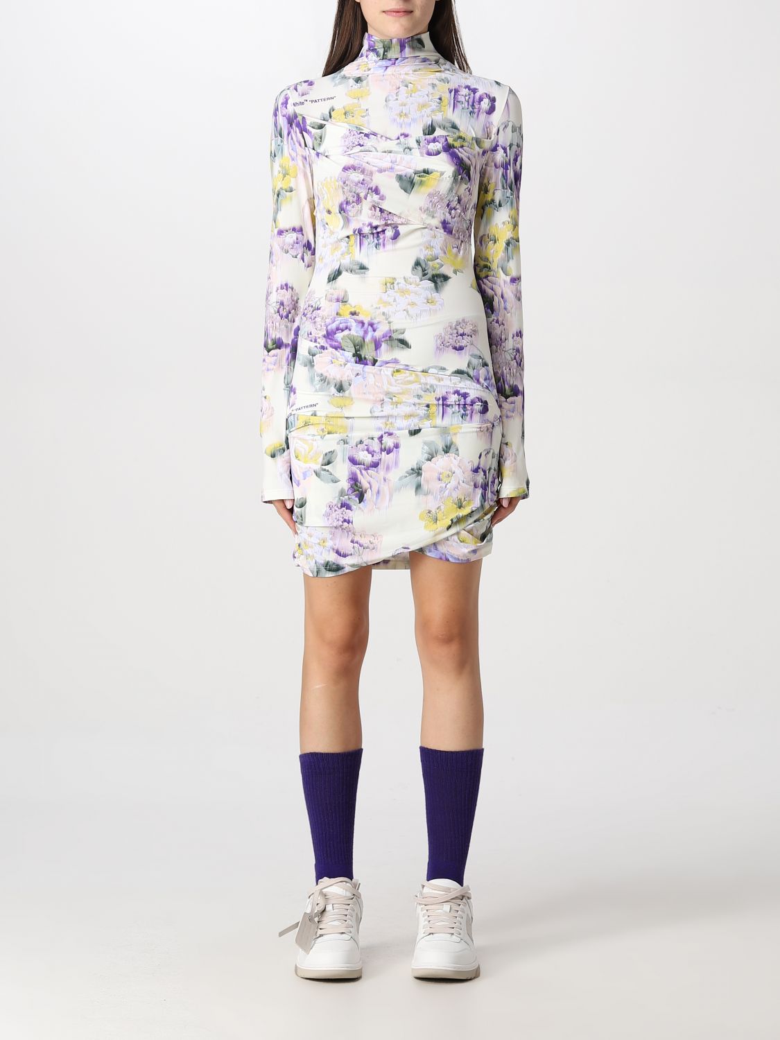 OFF-WHITE Dress OFF-WHITE Woman colour Lilac