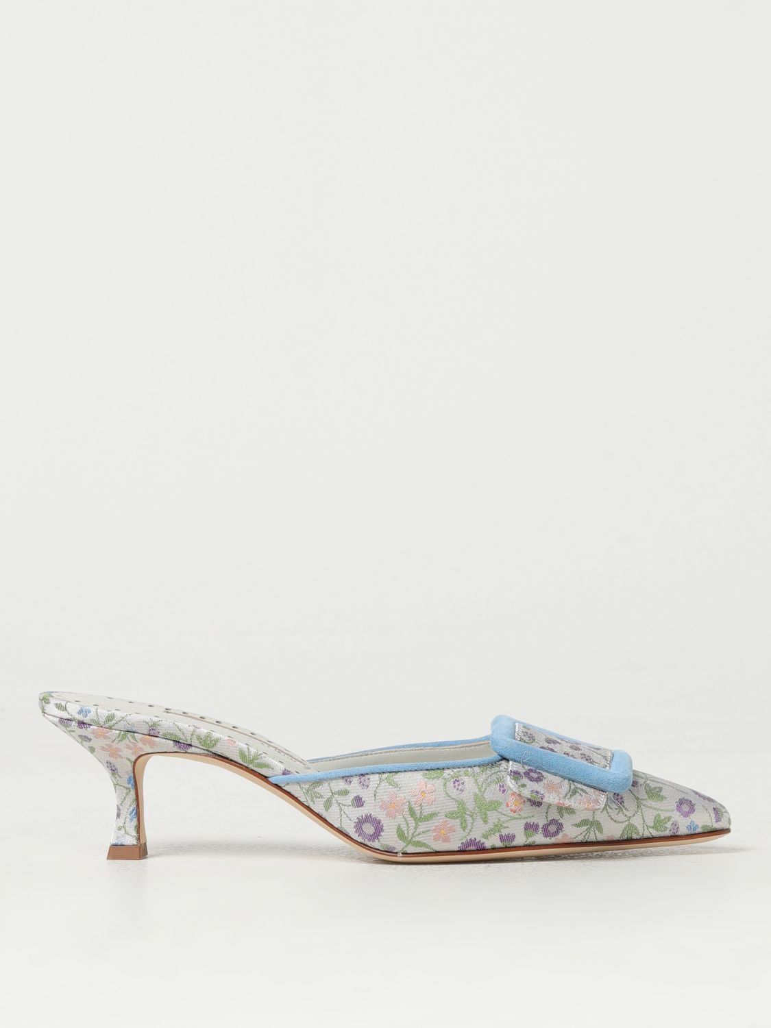 Manolo Blahnik High Heel Shoes MANOLO BLAHNIK Woman colour Gnawed Blue