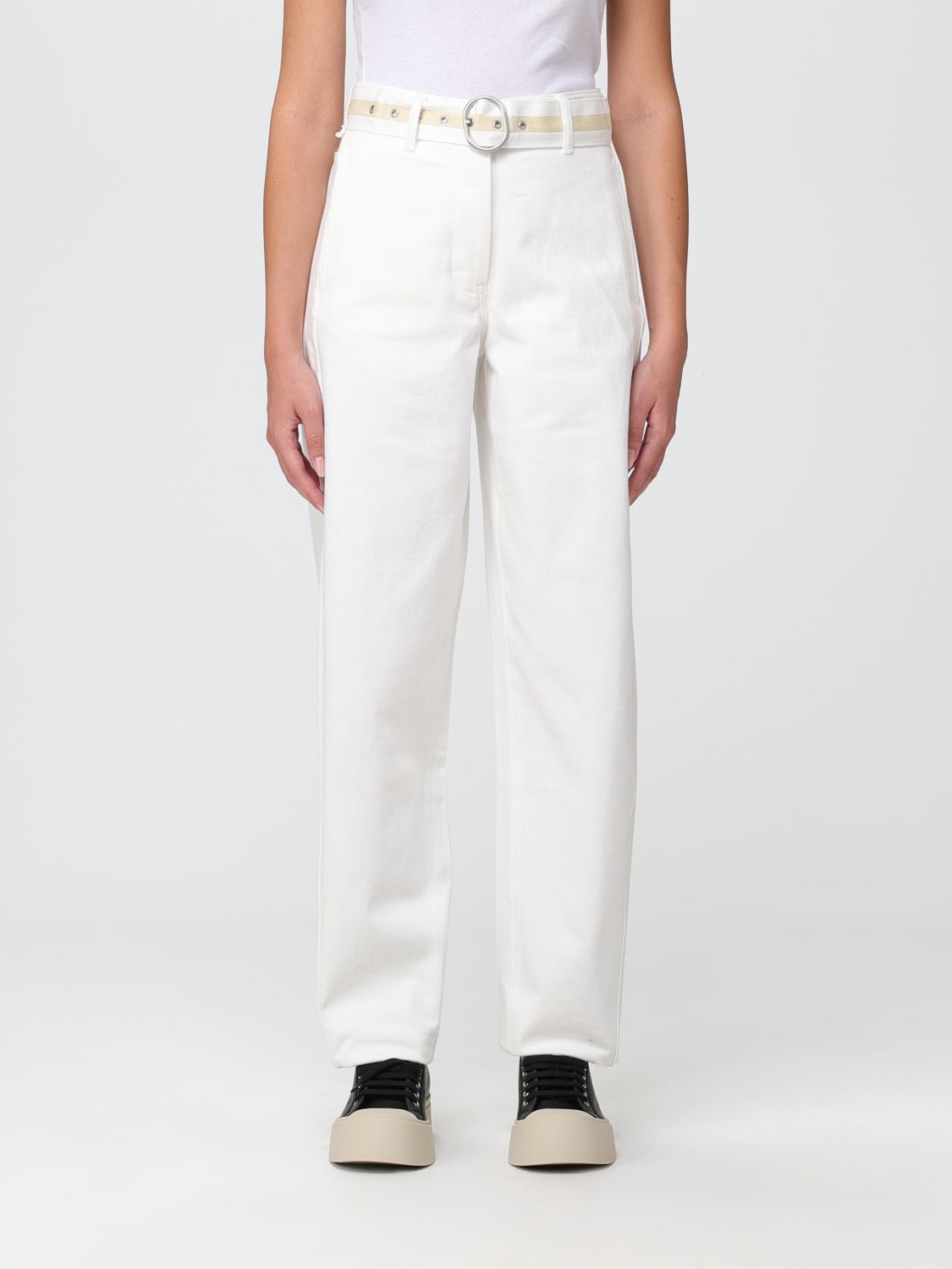 Jil Sander Trousers JIL SANDER Woman colour White