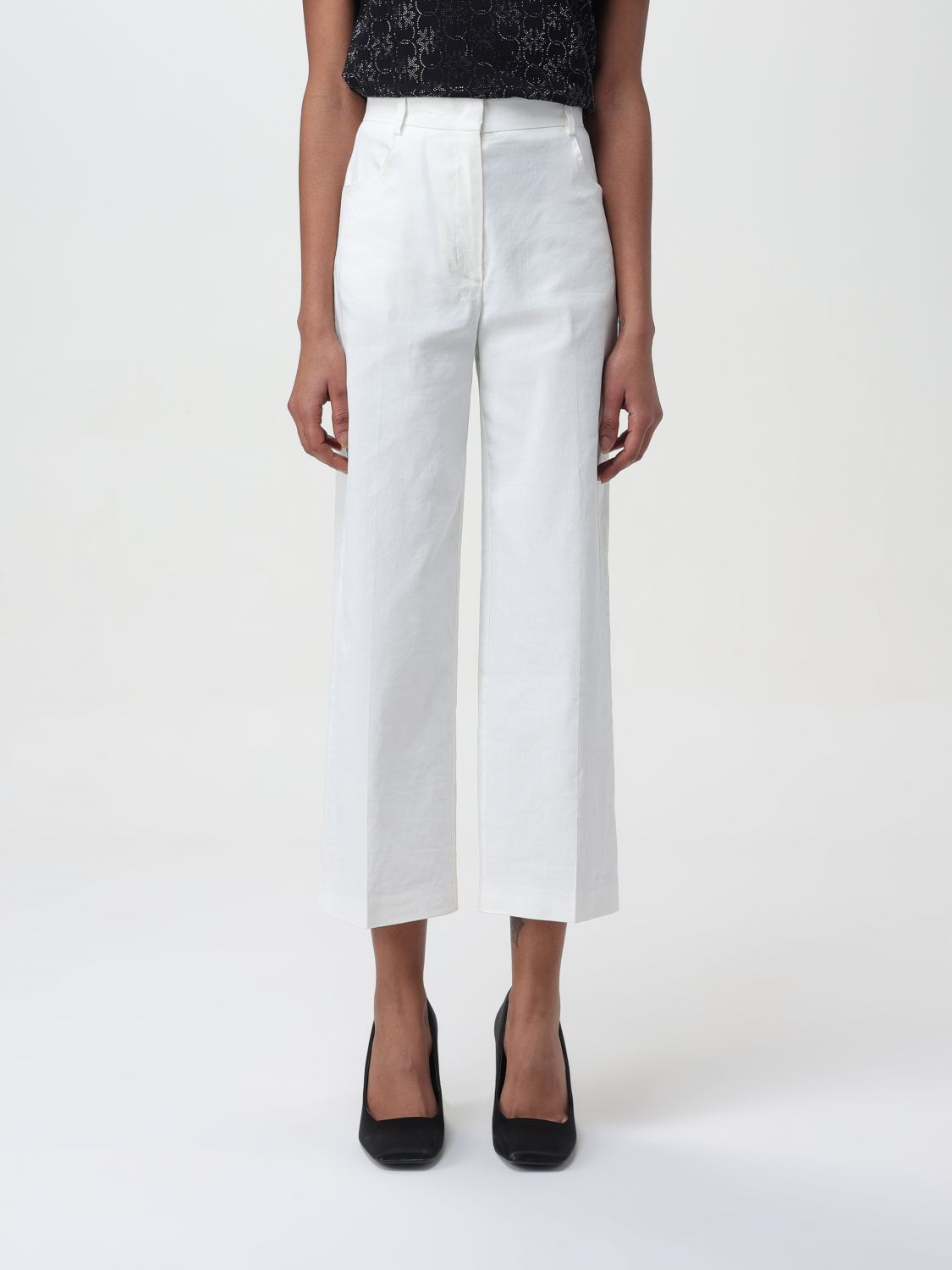 Pinko Trousers PINKO Woman colour White