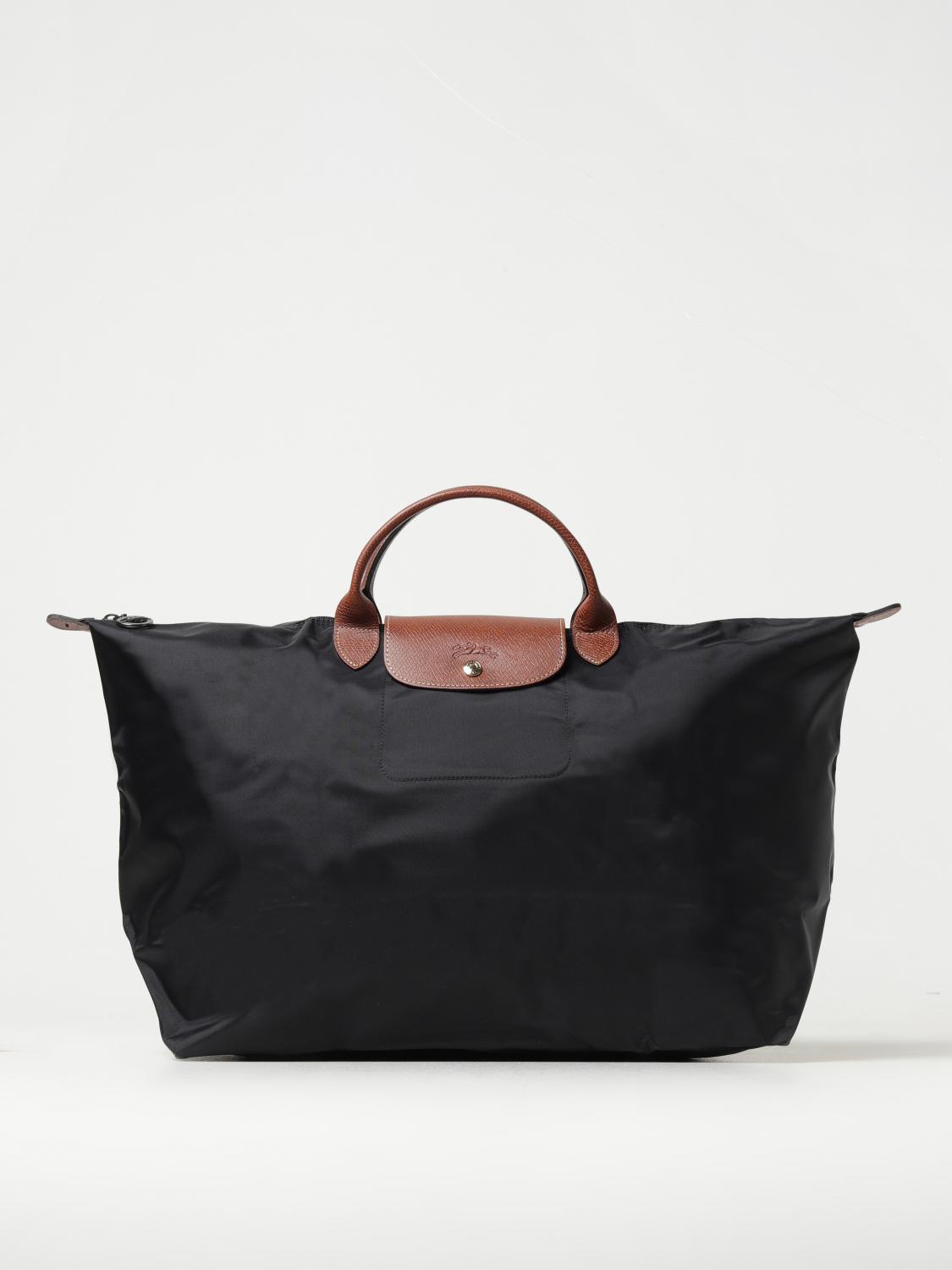  Longchamp Le Pliage bag in nylon and grained leather