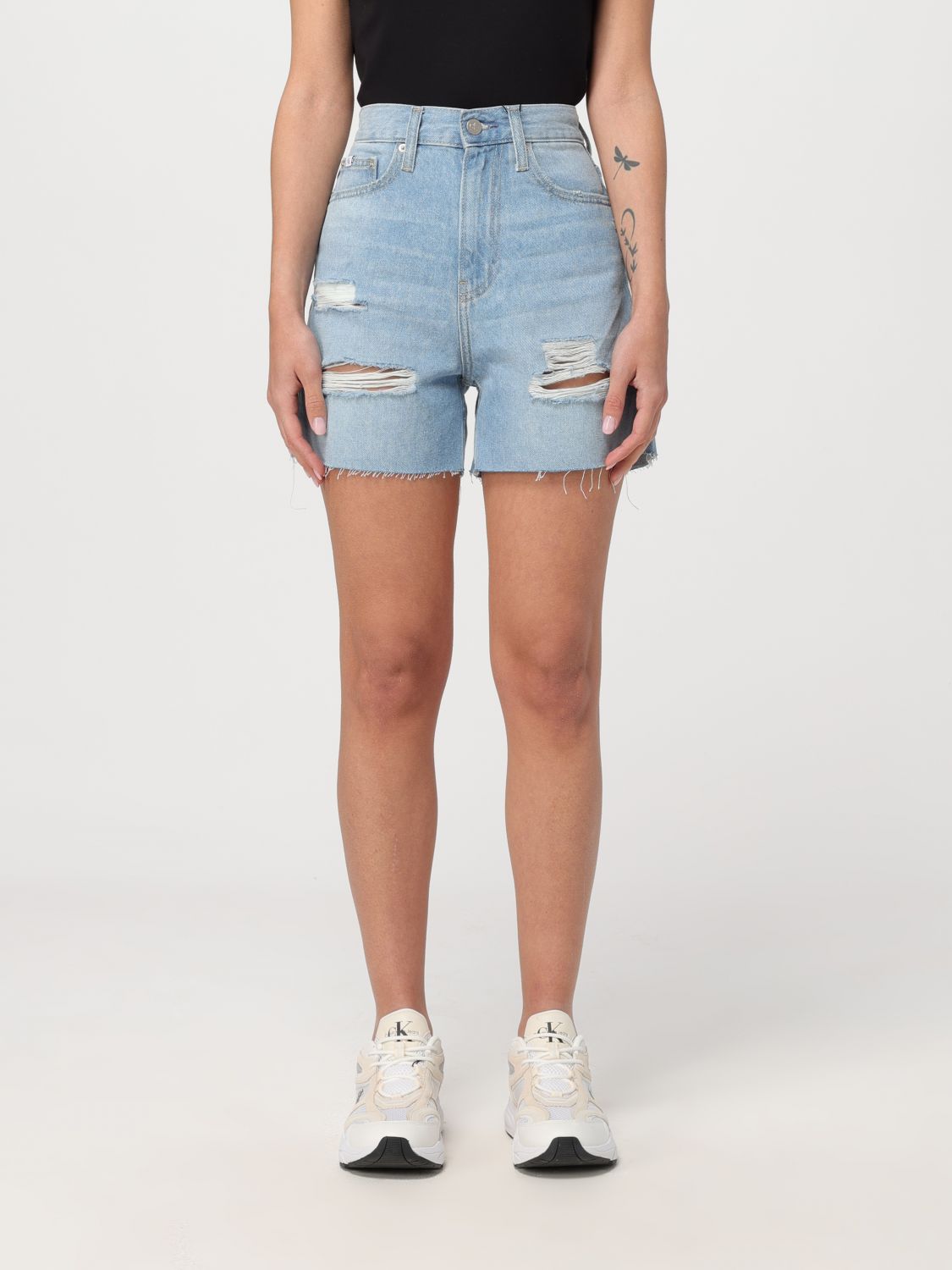 Ck Jeans Short CK JEANS Woman colour Denim