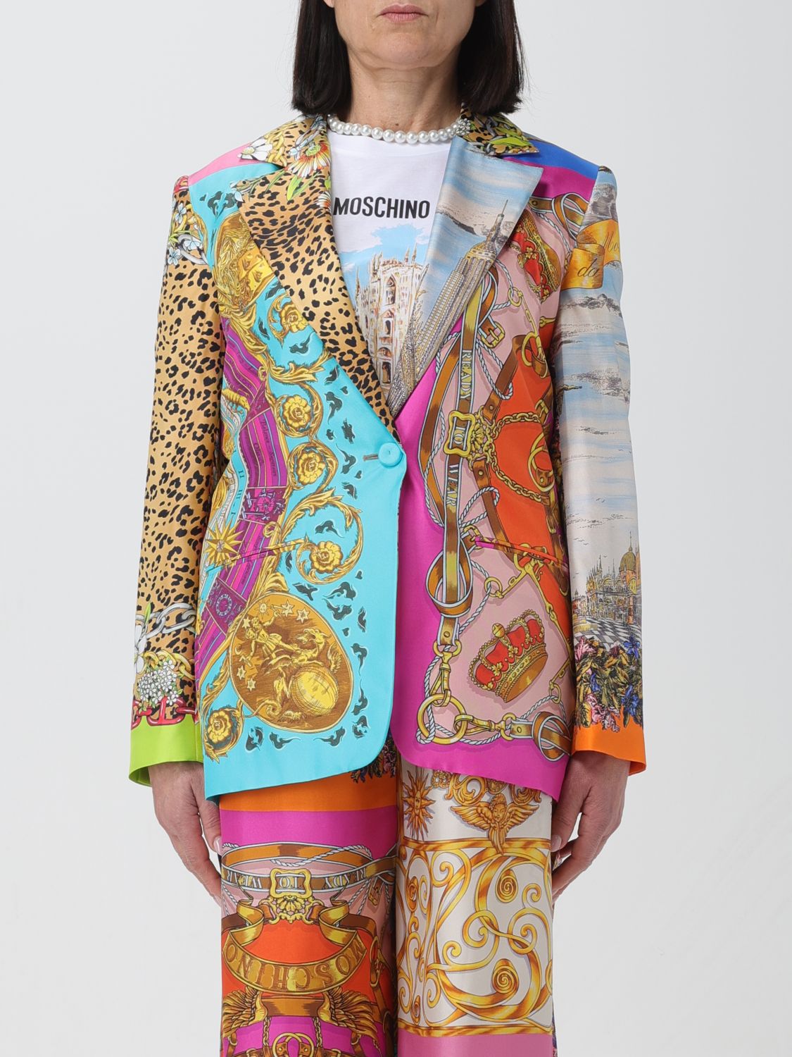 Moschino Couture Blazer MOSCHINO COUTURE Woman colour Multicolor