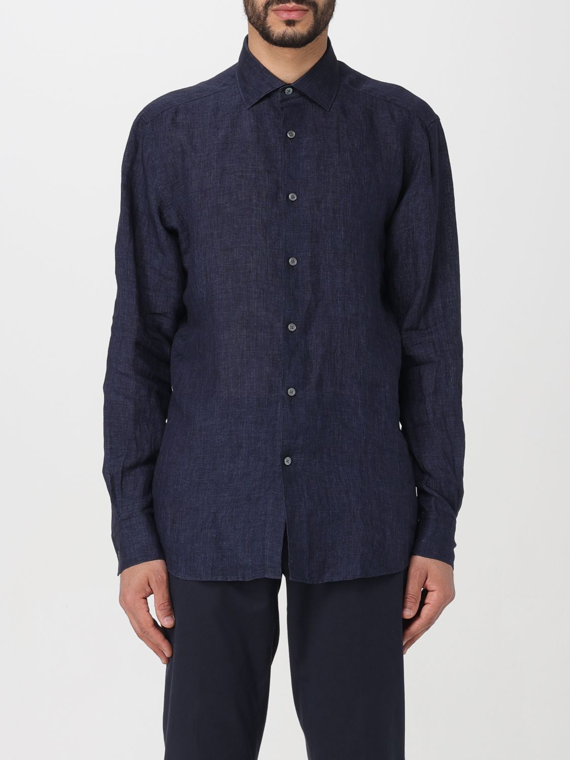 zegna Shirt ZEGNA Men colour Blue